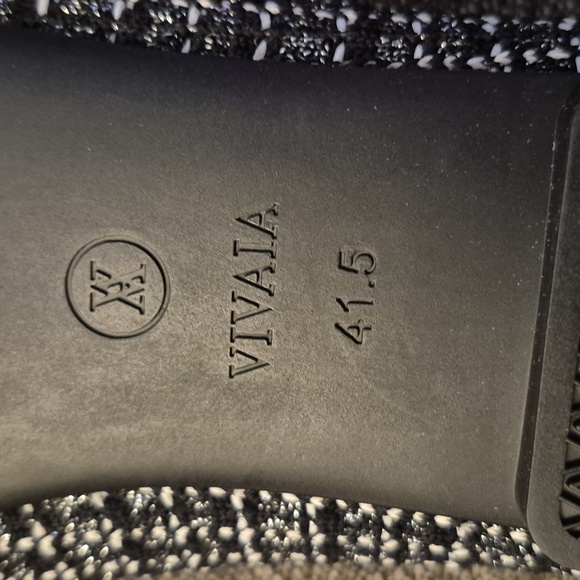 Vivaia Margot Square Toe Black/White Mary Jane Flats Size 10 (41.5) - Picture 9 of 10